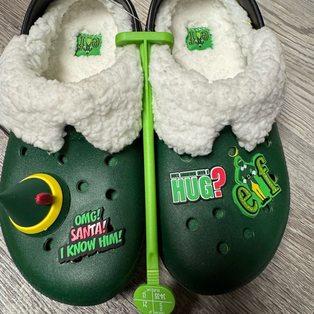 CROCS Green Elf Kids One Piece Shoes
